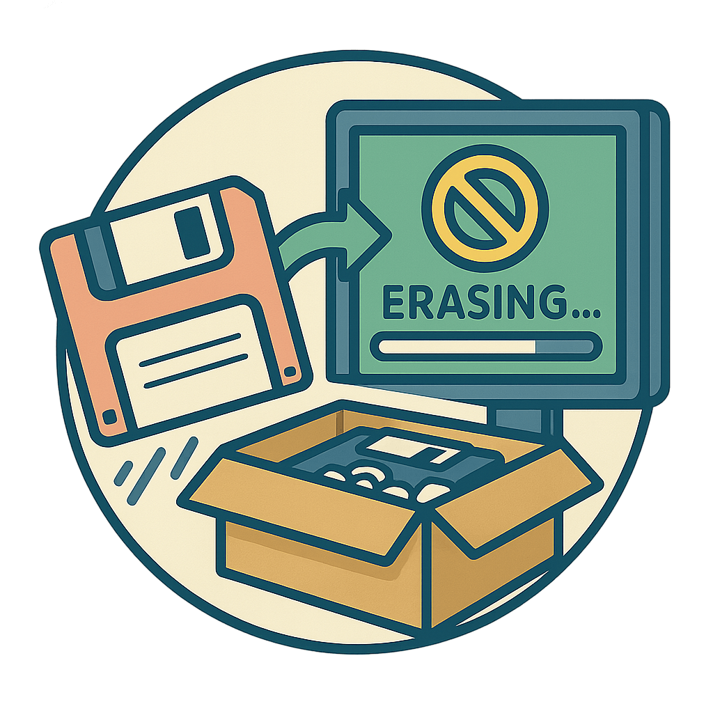 Datensichere Löschung durch Neuformatierung und Überschreiben