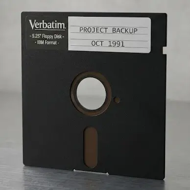 5,25-Zoll-Diskette mit flexibler Hülle