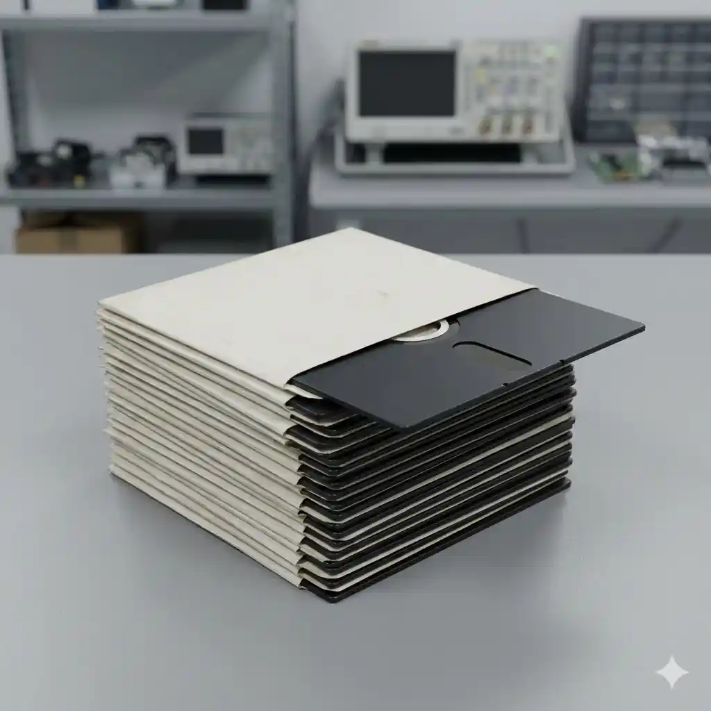 5,25-Zoll-Disketten in Papierhüllen