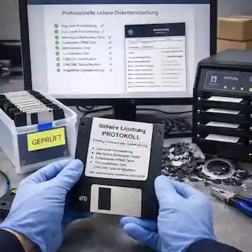 Sichere Datenlöschung bei Disketten