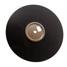 Ausgebaute Magnetscheibe einer 3,5-Zoll-Diskette