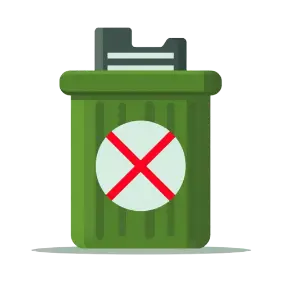 Disketten gehören nicht in den Restmüll