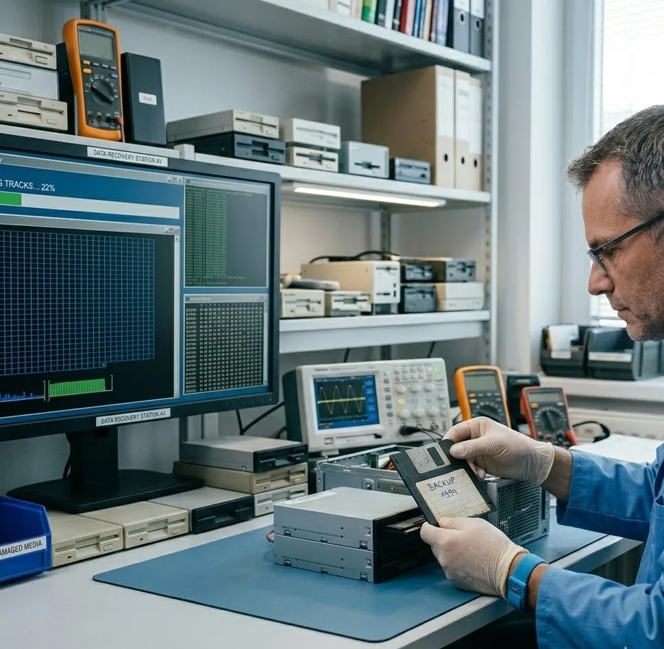 Professionelle Datenrettung von defekten Disketten
