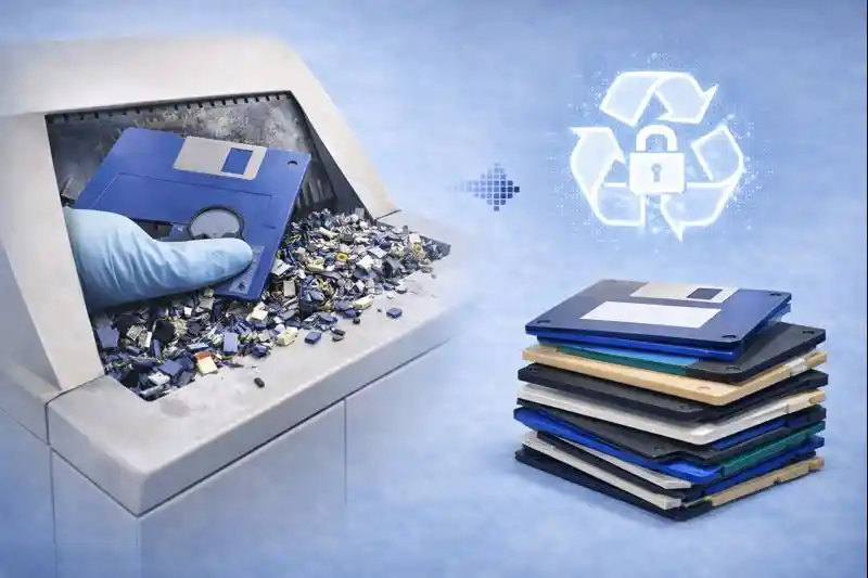 Disketten schreddern vs. sicher löschen