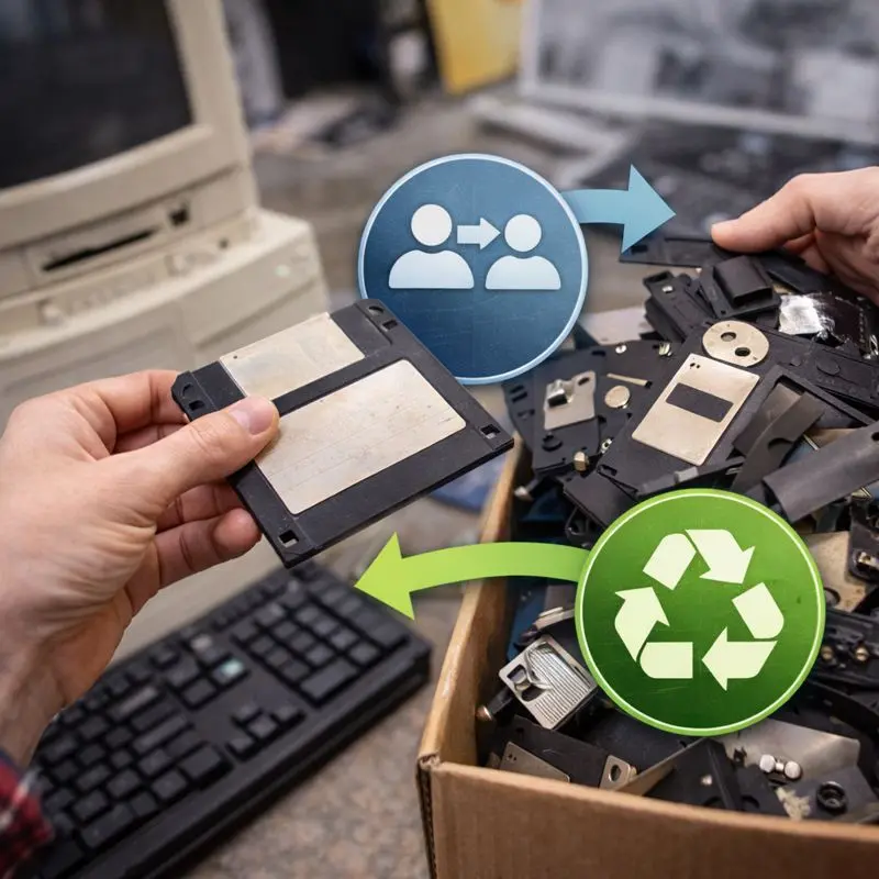 Funktionierende Disketten weitergeben oder verwerten