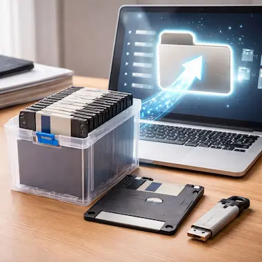 Disketten-Kopierservice: Daten von Disketten auf USB-Stick oder Download