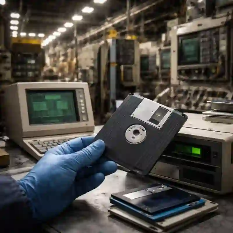 Sinnbild: Altsystem mit Diskettenlaufwerk